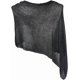 thumbnail image 1 of Poncho negro transparente, bolero, malla sólida, punto de algodón, ponchos de verano, chal, ligero, para cubrirse, protección solar, suéteres, pulóveres, chales y abrigos, bata, 1 of 7