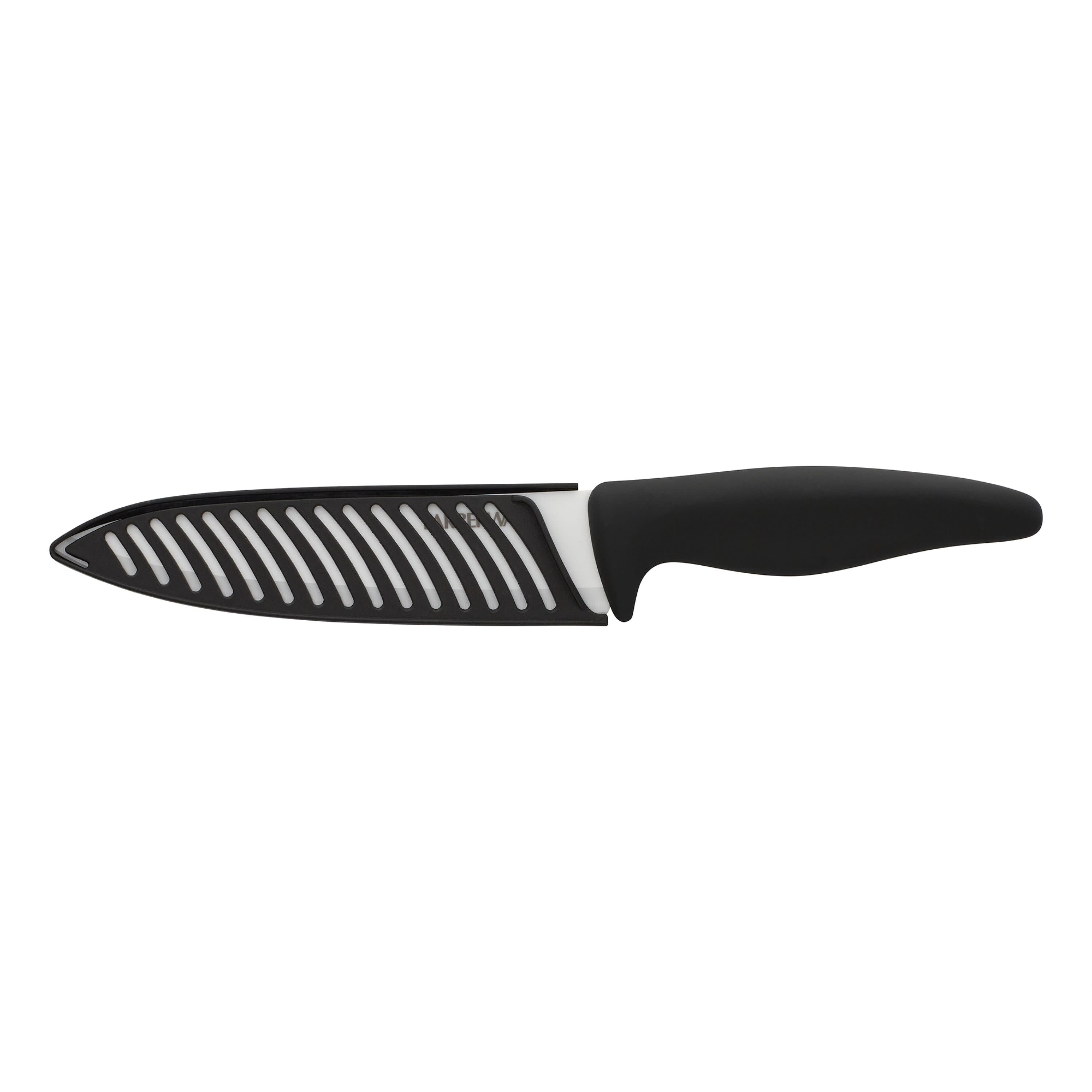 Farberware Professional 6-inch Ceramic Chef Knife with Teal Blade Cover and  Handle 