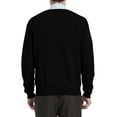 thumbnail image 4 of Kallspin Men’s Wool Blend Relaxed Fit V-Neck Long Sleeve Pullover Sweaters(Black, X-Large), 4 of 10