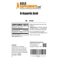 thumbnail image 6 of BulkSupplements D-Aspartic Acid Powder - DAA Supplement, Amino Acid Supplement, 3g per Serivng, 1kg (2.2 lbs), 6 of 6