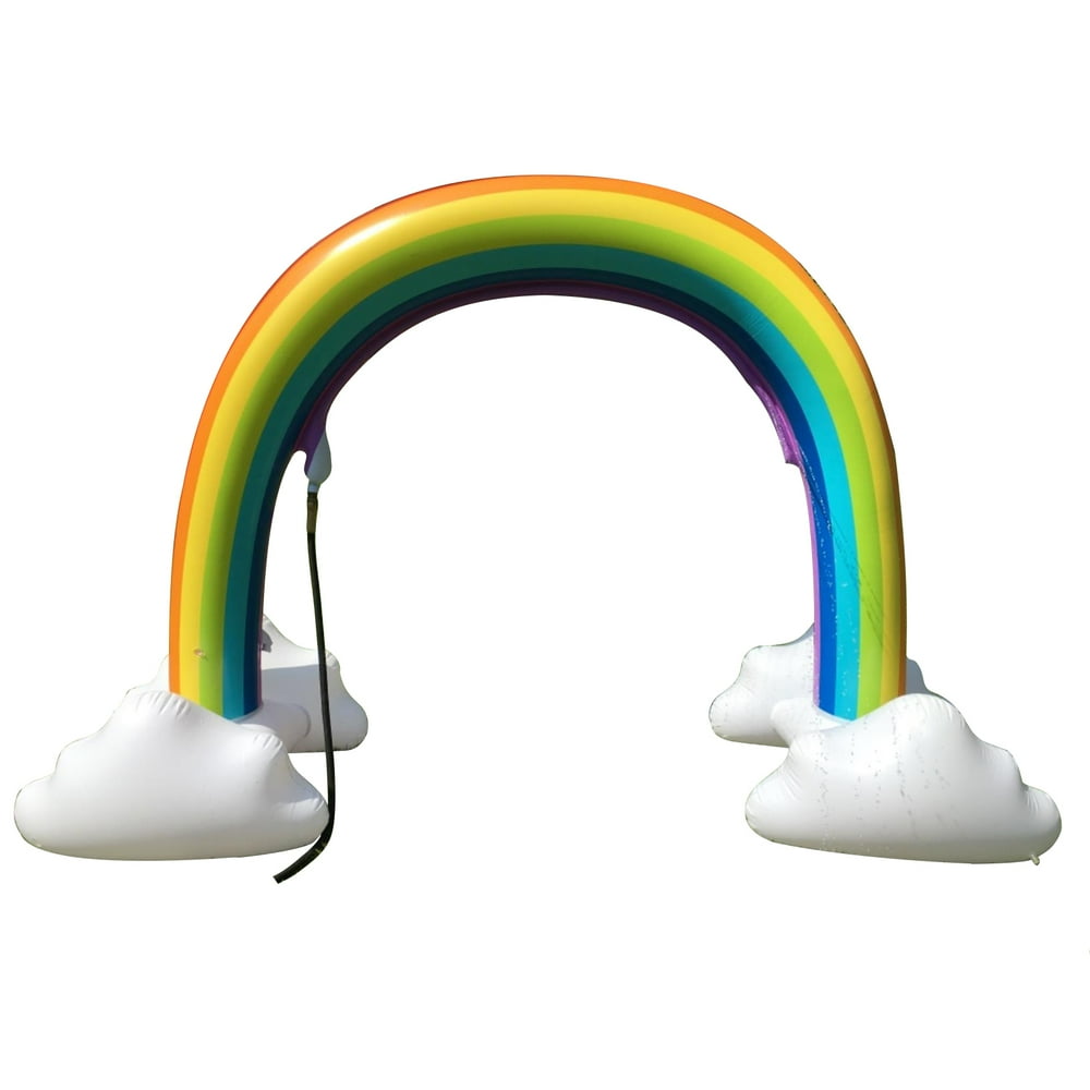 inflatable rainbow sprinkler walmart