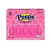 PEEPS, Pink Marshmallow Chicks Easter Candy, 10 Count. (3.0 Ounce)