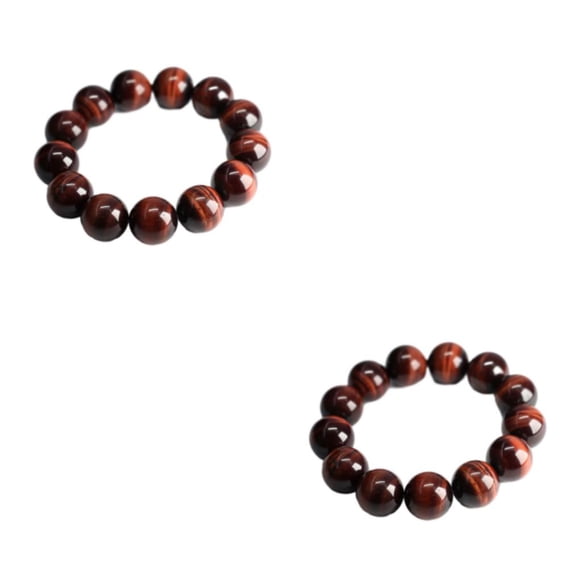 Sonducket de ojo de tigre única roja - Cuentas de piedra natural cómodas para Cuentas de oración única fácil de usar Type4 NO4