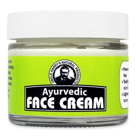 uncle harry's ayurvedic face cream (2 oz glass