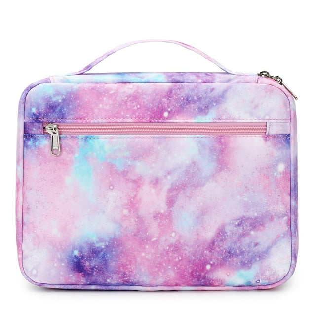 Funda tipo libro Bible Cover Octsky Galaxy Kids con asa