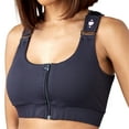 thumbnail image 3 of heart&core Shirl Bra, Post-Surgery, Racerback Zip Bra, Black, 2XL, 1 Ct, 3 of 11