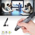 thumbnail image 2 of Wireless Optical Pocket Pen Mouse, 2.4GHZ USB Wireless Optical Pen Mouse 800/1200/1600 DPI Adjustable Handwriting Mini Air Mouse Mice for PC Laptop Notebook Computer Mac (Grey), 2 of 5