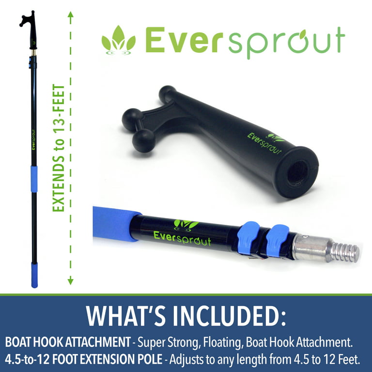 Eversprout 5-to-12 Foot Telescoping Boat Hook, Size: 13