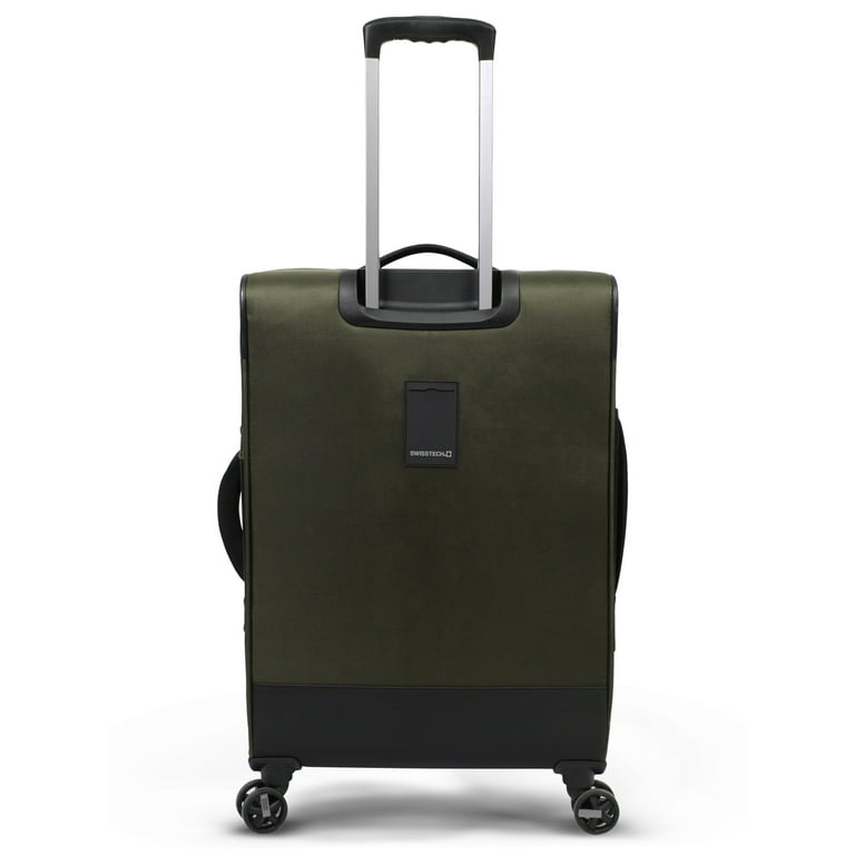 Swisstech Urban Trek 24 Check Soft Side Luggage, Olive (Walmart Exclusive)