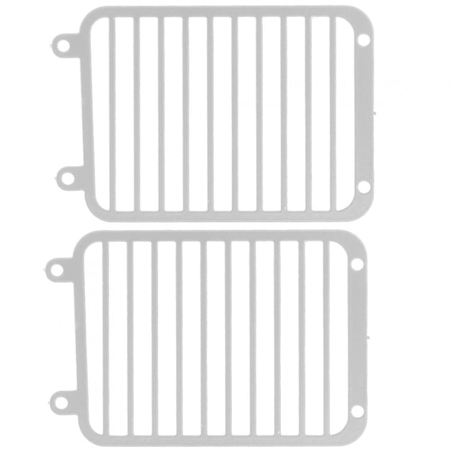 Dioche RC Front Headlight Grille Light Cover,RC Headlight Grille Light Cover For ,Metal Front Headlight Grille Light Cover For TRX6/TRX4 1/10 Crawler Car Accessory