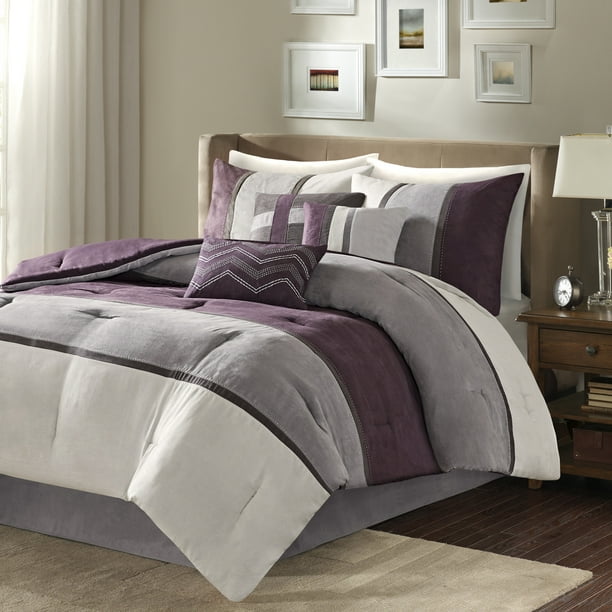 Home Essence Overland 7 Piece Faux Suede Comforter Set ...