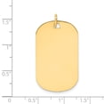 thumbnail image 3 of 14k Yellow Gold Solid Plain .035 Gauge Engraveable Dog Tag Disc Charm Pendant, 3 of 7