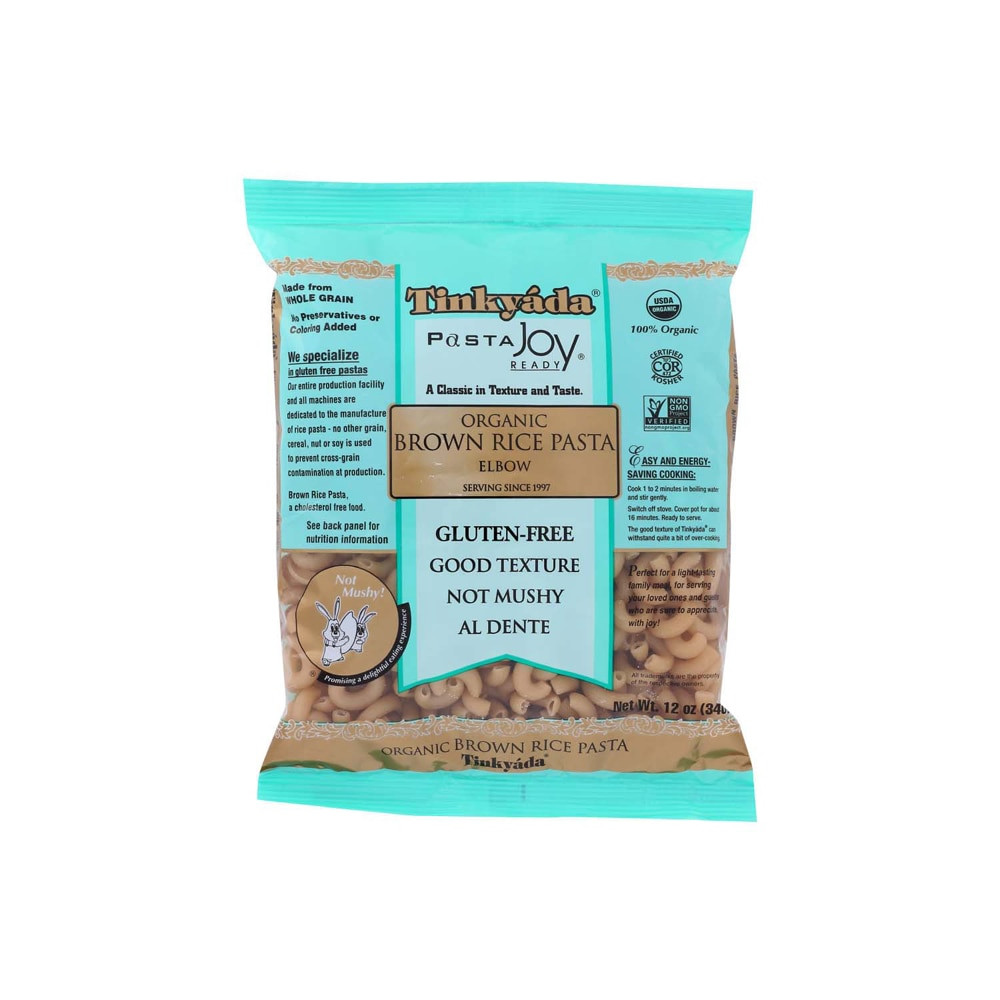 Tinkyada Organic Brown Rice Pasta Elbows Gluten Free 12 oz