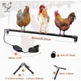 thumbnail image 3 of Heated Chicken Perch Warming Chicken Heater for Chicken Coops, Prevents Frozen Chicken Toes, Chicken Coop Accessories, Safe Alternative to Chicken Coo, 3 of 4