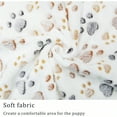 thumbnail image 6 of 1 Pack 3 Blankets er Soft Fluffy Premium Fleece Pet Blanket Flannel Paw Printed Throw for Dog Puppy Cat Medium 30x20'' Brown Pink White, 6 of 7