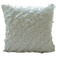 thumbnail image 1 of Fundas de almohada decorativas color marfil de 40 x 40 cm (16 x 16 pulgadas), cojines de seda arrugada para sofá, toile francés, volantes, almohada victoriana con cremallera - Ruffles In Love, 1 of 4