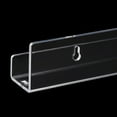 thumbnail image 5 of Uxcell Acrylic Floating Shelf 15 x 1.3 Inch Floating Wall Mounted Shelves Transparent 2 Pack, 5 of 6