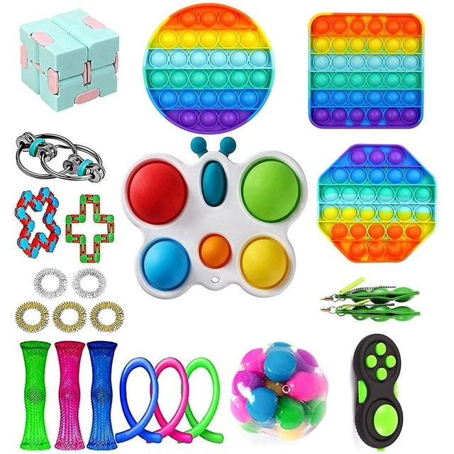Juguete sensorial Push Bubble Fidget para aliviar el estrés del autismo