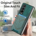 thumbnail image 3 of ELEHOLD Leather Wallet Case for Samsung Galaxy Z Fold 5 Case with Card Holder, Premium Leather Protective Cover Full Body Slim Lightweight Case for Samsung Z Fold5 2023,Green, 3 of 7