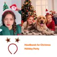 thumbnail image 3 of Qarigey 12 Uds. De diademas navideñas para mujer, clásicas astas de reno, Santa, árbol de Navidad, hebilla para el pelo, diadema encantadora, Accesorio para el cabello Rojoestrella de cinco puntas Qarigey AP013012-22, 3 of 6