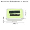 thumbnail image 2 of Uxcell Digital Timer, Small Count Down/ UP Clock  with Magnetic, Big LCD Display Kitchen Timer Green, 2 of 5