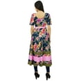 thumbnail image 3 of Bimba Ladies Floral Printed Cotton Kurta Indian Kurti Dress Drawstring Clothing, 3 of 7