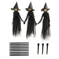 thumbnail image 1 of Halloween Party Decorations, Halloween Hand In Hand Witch Ghost House Atmosphere Sound Control Courtyard Decoration Luminous Props Clothes, Halloween Decor, 1 of 4