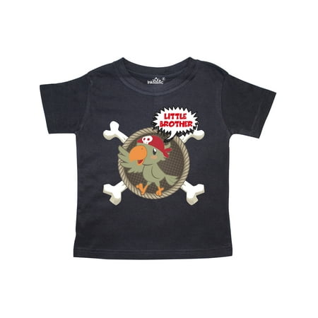 

Inktastic Little Brother Pirate Gift Toddler Boy Girl T-Shirt