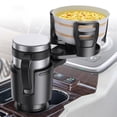 thumbnail image 2 of 1 Pcs Car Cup Holder Expander 4-in-1 Multi-Functional Beverage Holder with Double Layer Storage Rack ABS Plastic Non-Slip Design for Vehicle Drink Organization, 2 of 7