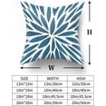 thumbnail image 5 of Spring Teal Dahlia Flowers Throw Pillow Cover 18x18 Inch Pack of 2 Turquoise Blue White Floral Cushion Pillow Case Square Cotton Summer Outdoor Modern Pillowcase for Party Bed Sofa Home Car Bedroom, 5 of 6