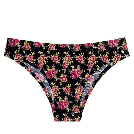 

GWAABD Stretchy Underwear for Women Comfortable Breathable Printed Pattern Panties Ladies Briefs Panties