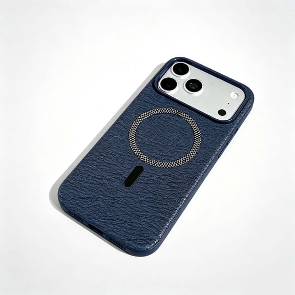 Designed For iPhone 18 Pro Phone Case,Fit For Wireless Charging,Non-Slip Texture Back,PC TPU Shockproof Anti-fall Drop Protection Ultra Slim Durable Rugged Phone Case Cover,Darkblue