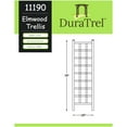 thumbnail image 3 of DuraTrel Elmwood 22" x 75" White Vinyl Trellis, 3 of 9