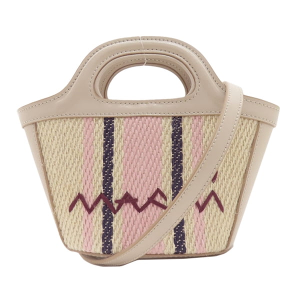 Pre-Owned Marni Tropiclia 2-Way Handbag, Leather/Cotton, Women's