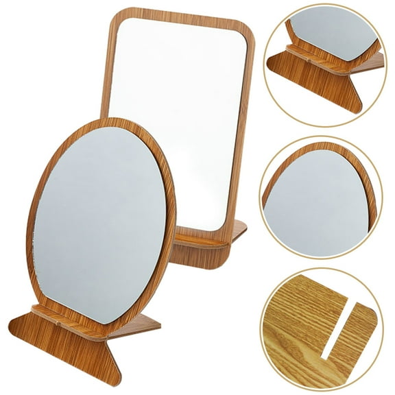 jojofuny 2Pcs Vanity Mirror Table Desk Standing Mirror for Home Users