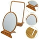thumbnail image 4 of GOOHOCHY Espejo de sobremesa plegable de madera para mujer, 2 unidades, 4 of 8
