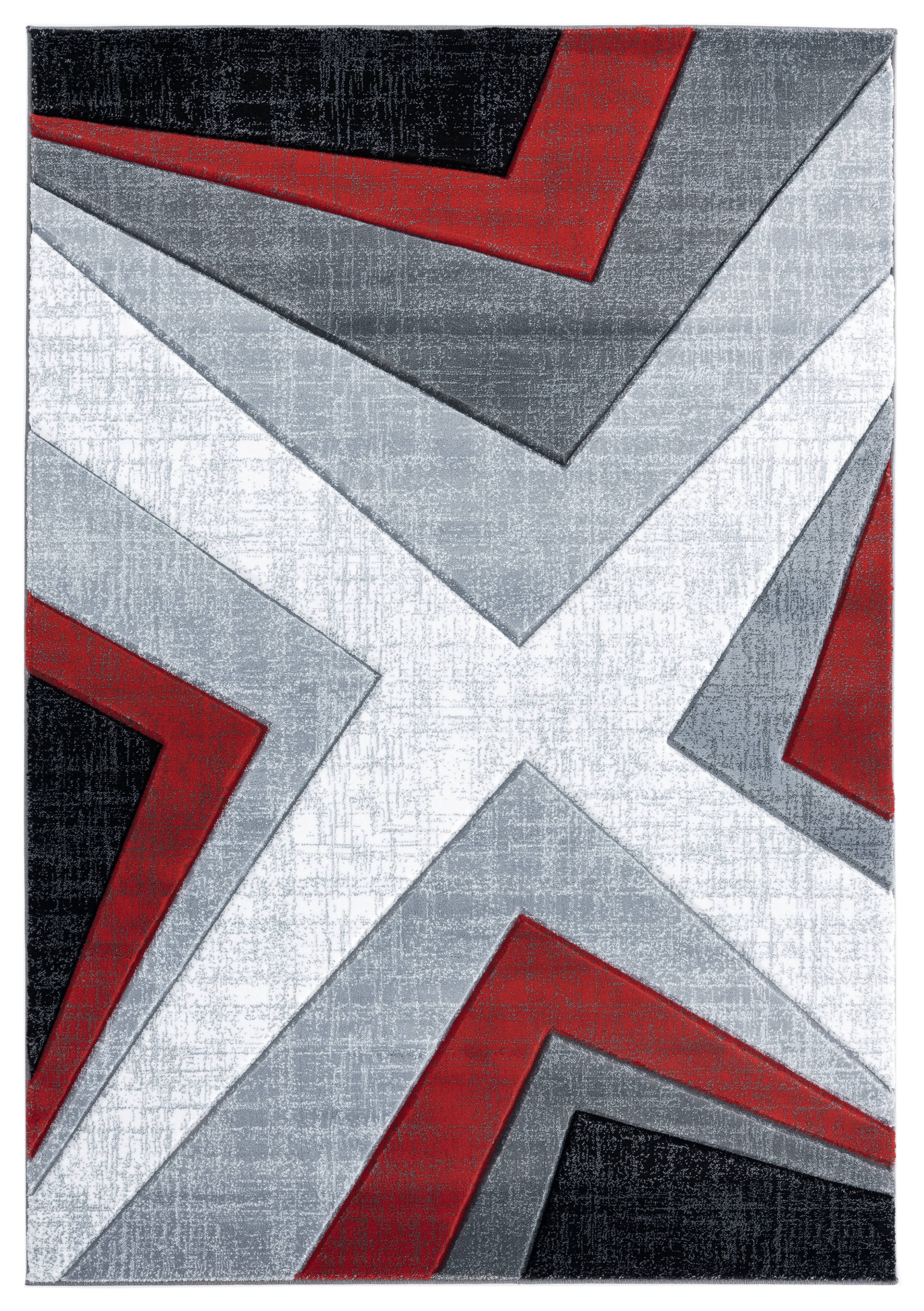 United Weavers Drachma Rimini Modern Abstract Area Rug, Red, 7'10" x 7'10"