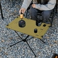thumbnail image 5 of Outdoor Folding Table Lightweight Camping Table Travel Barbecue Table Sport Supplies (Khaki), 5 of 9
