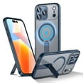 thumbnail image 3 of for iPhone 17 Pro Max Case with Kickstand, Support Wireless Charging, Compatible with Magsafe, Military-Grade Protection Shockproof Slim Fit Bracket Back Case for iPhone 17 Pro Max, Blue, 3 of 3