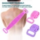 thumbnail image 5 of 2 cepillos de baño de silicona para limpieza de espalda, cepillo de baño corporal de tira larga para exfoliar hombres y mujeres, 5 of 6