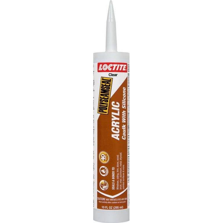 Loctite Polyseamseal Acrylic Caulk With Silicone - Clear, 10 Loctite Polyseamseal Acrylic Caulk With Silicone - Clear, 10