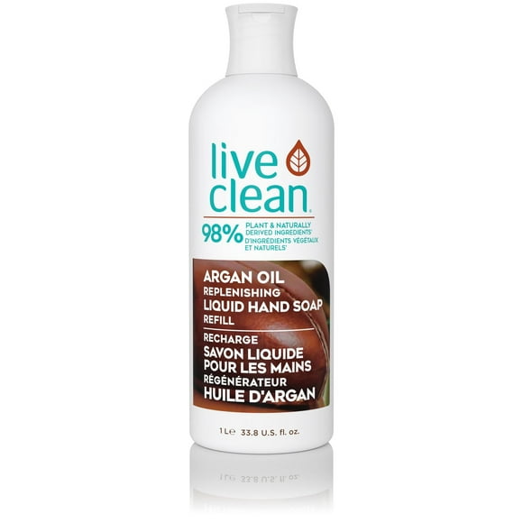 Live Clean Argan Oil Liquid Hand Soap Refill, 1 L