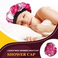 thumbnail image 2 of Capó de pelo de ancho de ala de bronceado bufanda bufanda de dormir turba de moda softness sombrero turbans cabeza cubierta de pelo envolturas para las mujeres durmiendo rosa roja Scienceny AP008211-03, 2 of 6