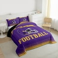 thumbnail image 3 of jejeloiu Football Sport Helmet Twin Comforter Sets,American Rugby Game Bedding Set For Boys Kids Reversible 2-Piece, 3 of 8