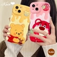 thumbnail image 2 of Wave Edge Funda Xiaomi 11T Pro Redmi A1 10C 10 10A 9C NFC 9A 9 9T Note 11 11s 10 10s 9 8 PO CO M3 X3 Cute Winnie the Pooh Blanda A Prueba De Golpes TPU Cubierta Trasera, 2 of 3