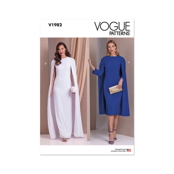 Vogue Sewing Pattern 1982 - Misses' Dresses, Size: Y5 (18-20-22-24-26)