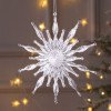 thumbnail image 1 of Adorno para árbol de Navidad (1 unidad) Adorno de cristal transparente para árbol de Navidad, colgante para decoración navideña del hogar, 1 of 7