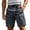 02# Dark Gray, variant on IhhxPro Men's Outdoor Cargo Shorts with Elastic Waist and Belt, Men for Hiking, Multi Pocket, Lightweight Cotton , Relaxed Fit, Summer Travel, Casual Utility Style M-2XL