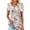 White, variant on IROINNID Women Summer Tunic Round Neck Floral Printed T-Shirts Casual Short Sleeve Blouse Pleated Tops With Ruffle Hem