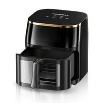 AIMAYA Air Fryer 10 Qt Max 450F for Cooking, 6 Presets Fry Touch Panel Easy View Window, New Black